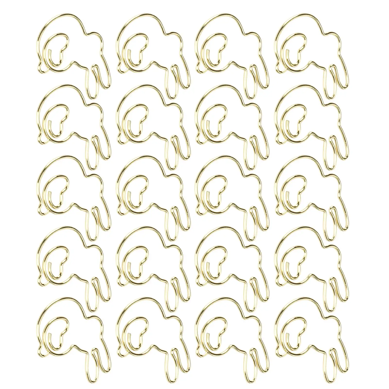 20 шт. милый кролик искусственная кожа золото и розовое для офисных документов