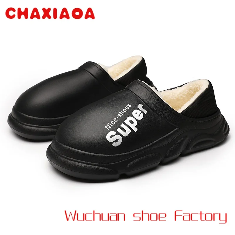 

Winter Autumn EVA Slippers Warm Plush Indoor Outdoor Non-slip Women's Home Slippers