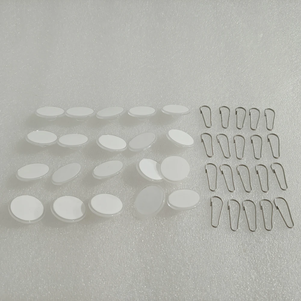 20 шт. прозрачные самоклеящиеся крючки из полипропилена
