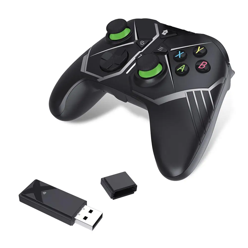 

2.4g Wireless Game Controller 360-degree Rotation 3d Joystick Built-in 600mah Battery Gamepad Compatible For Xbox One