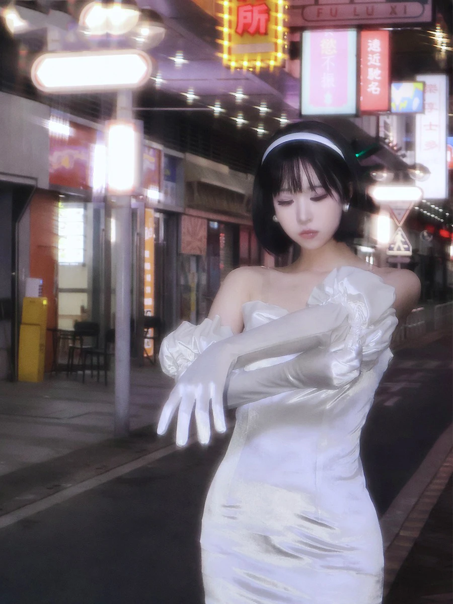 Костюм для косплея аниме &quotинопланетянин&quot женское милое белое платье модная