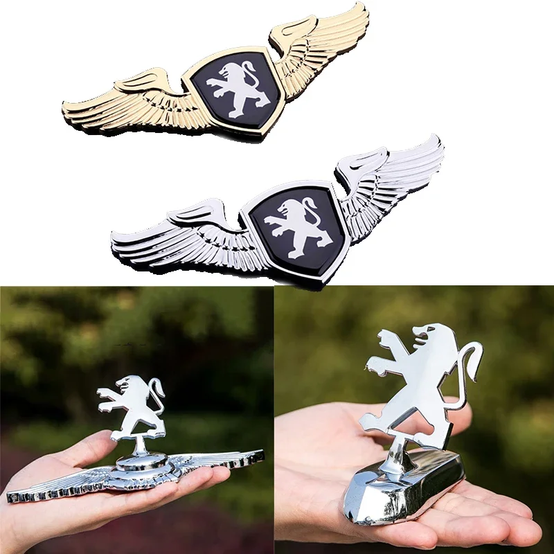 

Хромированная наклейка на переднюю крышку капота автомобиля, эмблема для Peugeot 206 307 207 208 2008 3008 4008 408 5008 6008 406 508 207 308 301