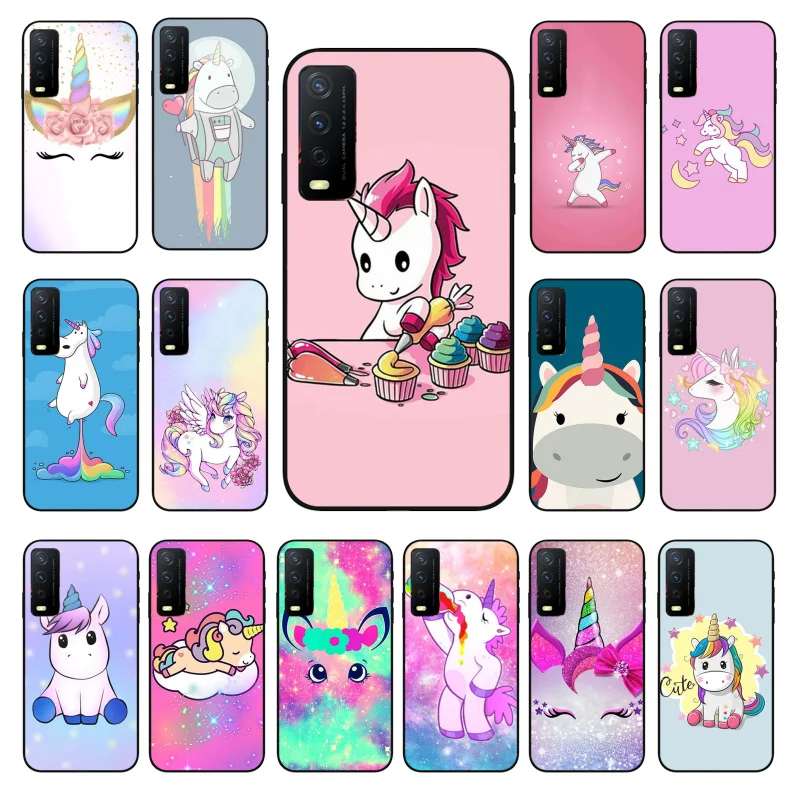 

Unicorn Phone Case for VIVO Y15s Y20 Y11 Y12 Y17 Y19 Y20S Y31 Y9s Y91 Y21 Y51 Y20i Y93 Y12S Y70