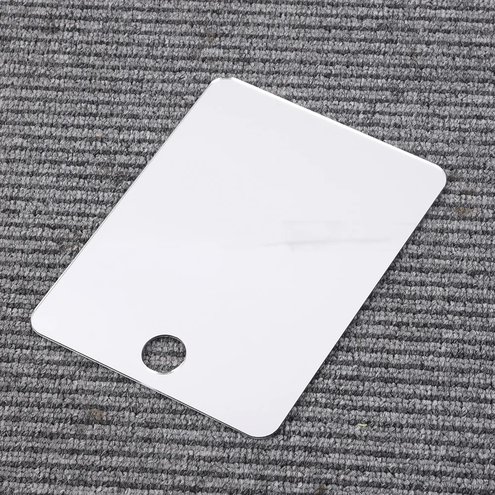

Accessory Square Mirror Home White Back Hangable 17*13cm Silver Transparent Front 6.8 X 5.2\" Bathroom White back
