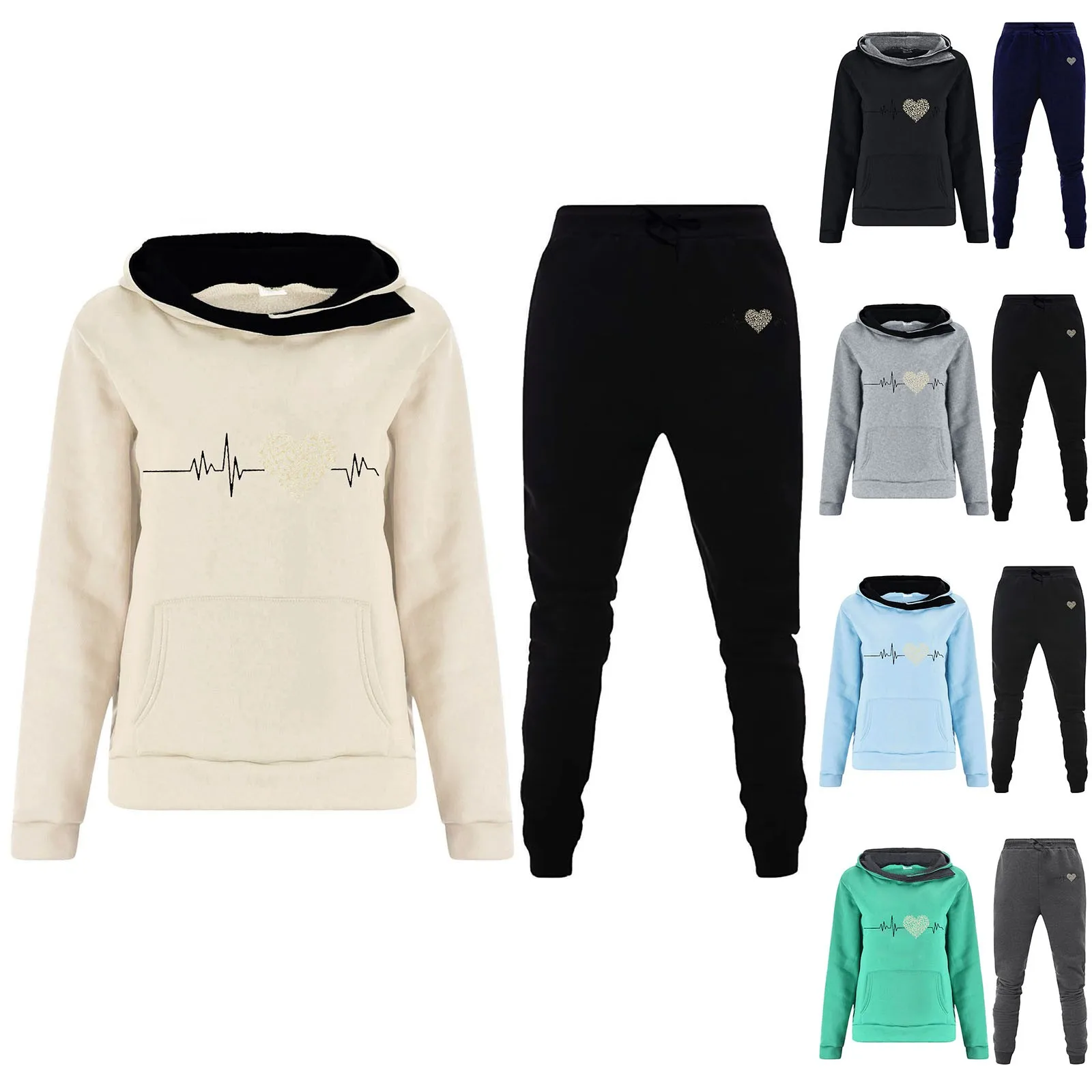 

Spring Autumn Women's Hoodies Two-color Cap Creative Letter Printing Casual Fashion Long Sleeve Female Hooded Sweatshirt