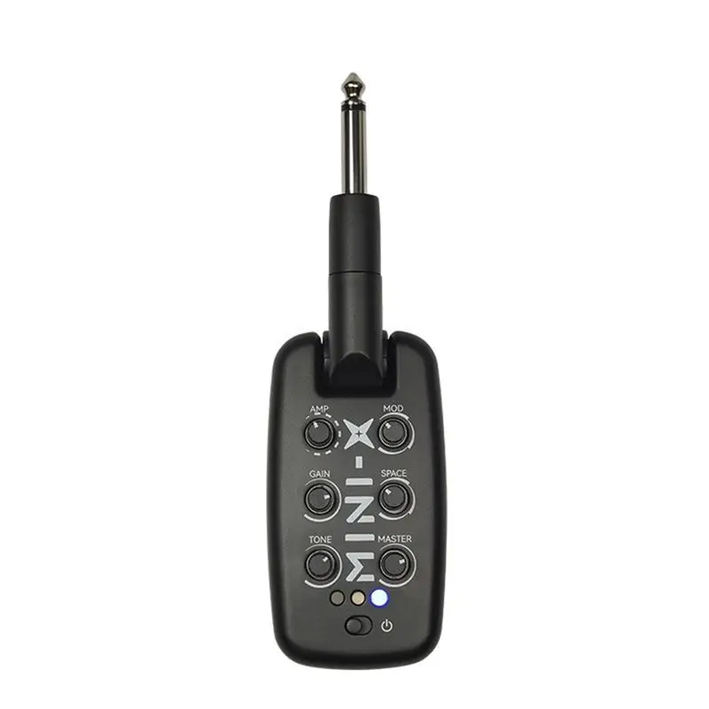 Фото Портативный мини-усилитель для наушников Most-M-VAVE MINI-X с встроенными эффектами задержки и реверберации для электрогитары и бас-гитары №1
