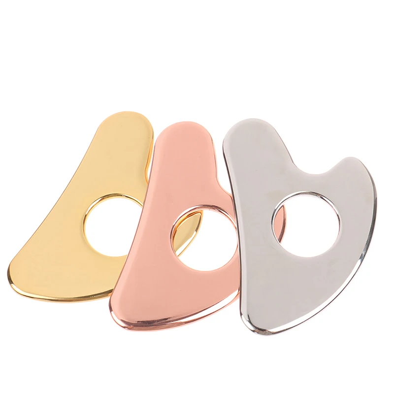 

NEW 1PC Stainless Steel Scraper Facial Gua Sha Skin Lift Anti-Aging Massage Tool 2023