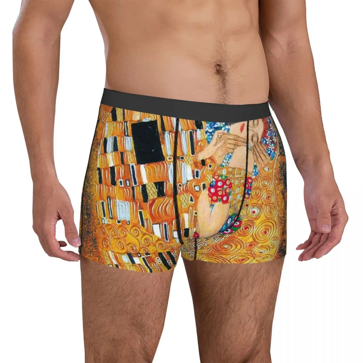 

Klimt Underwear Gustav Klimt The kiss Printed Trunk Trenky Males Underpants Plain Boxer Brief Gift Idea