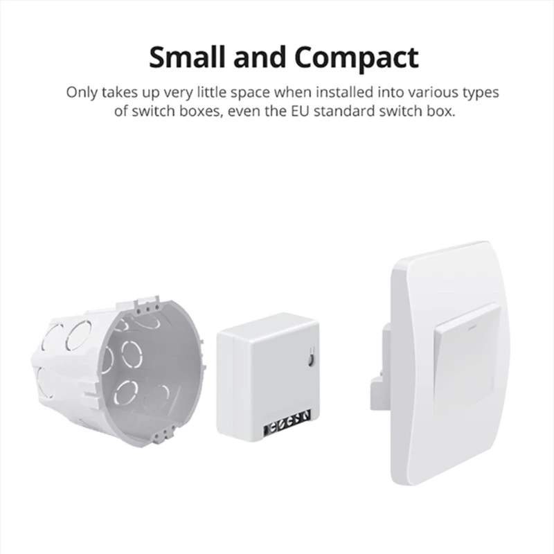 

594A MINIR2 Wi-Fi переключатель «сделай сам» MiniR2 двухсторонние модули EWeLink беспроводной пульт дистанционного управления работает с голосовым помощником Голосовое управление