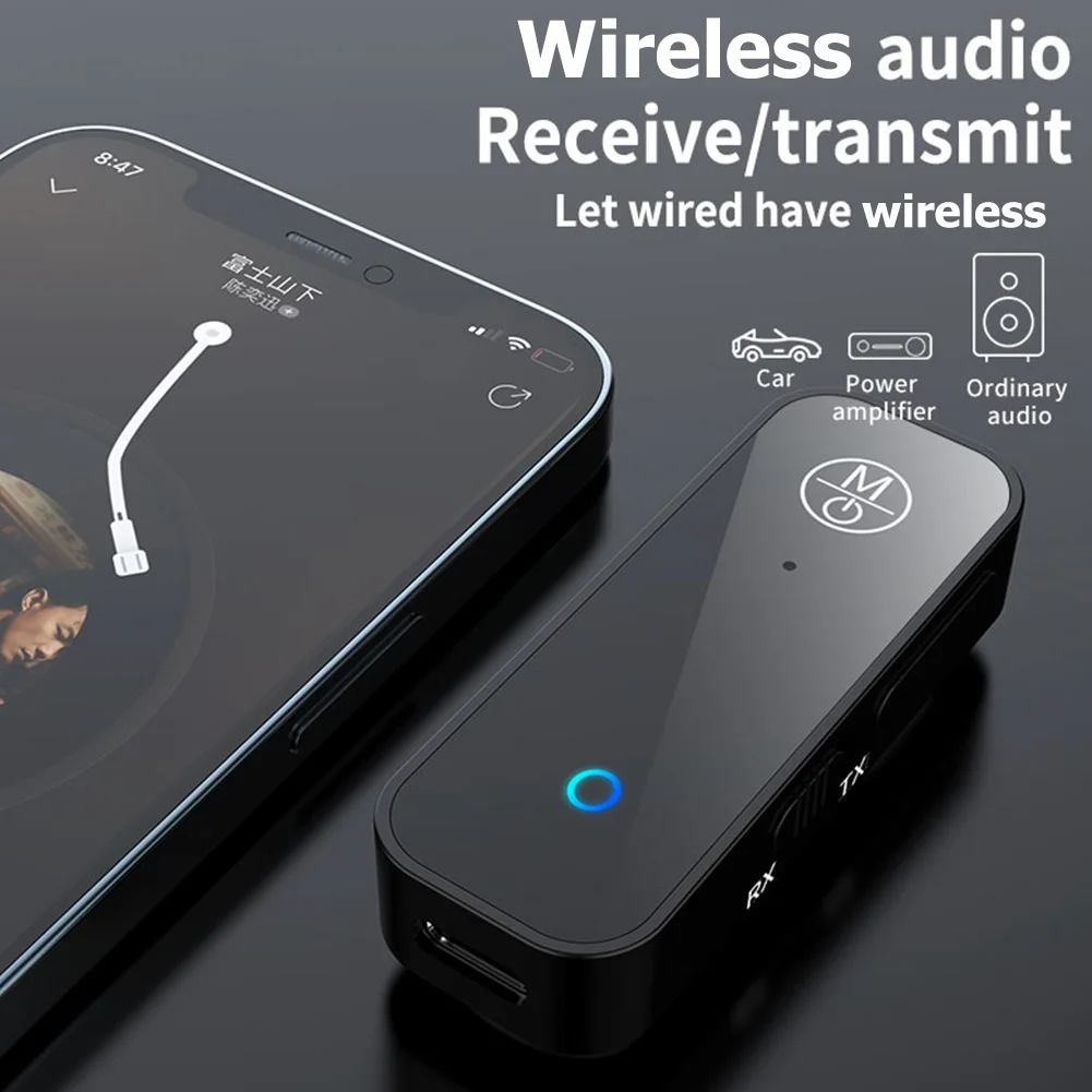 Bluetooth 5 0 адаптер AUX Донгл автомобильный комплект беспроводной аудио приемник