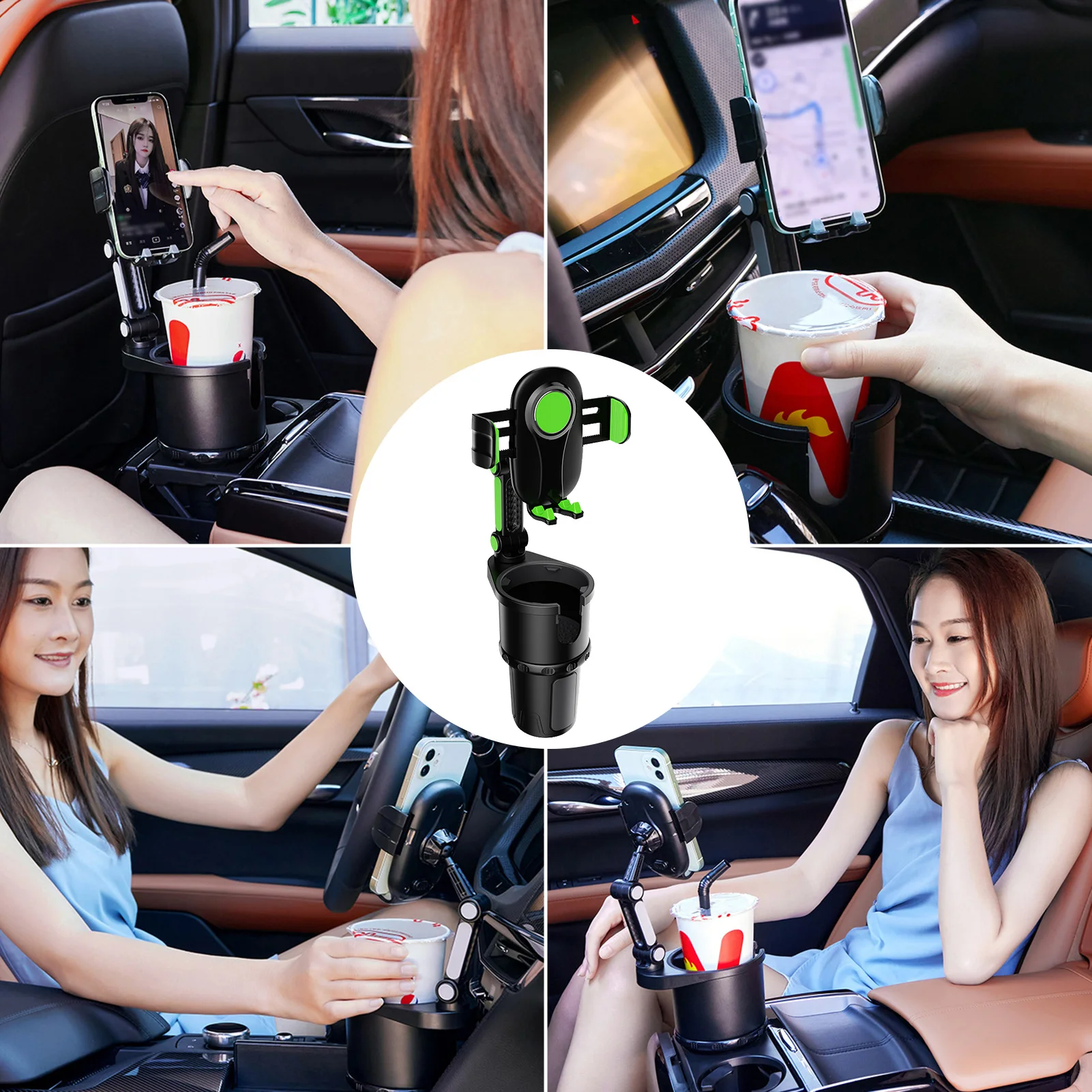 

Multifunctional Automotive Cup Holders Universal Car Cup Holder Phone Mount Car Cup Cell Phone Holder for Car Bracket