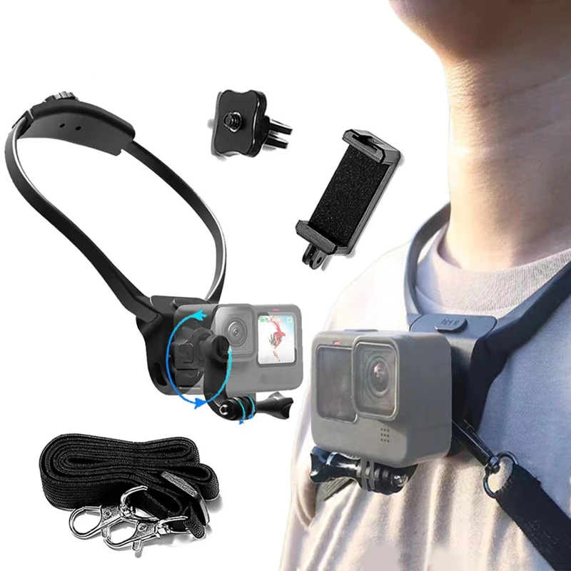 Регулируемый подвесной держатель для камеры Gopro 13 12 11 10 воротника спортивной