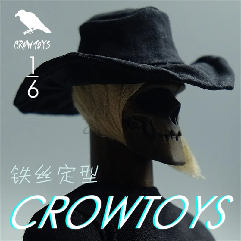 

Hot Sale 1/6th CROWTOYS USA West Cowboy Black Hat Model Can Be Suit For Usual 12inch Doll Action Figures