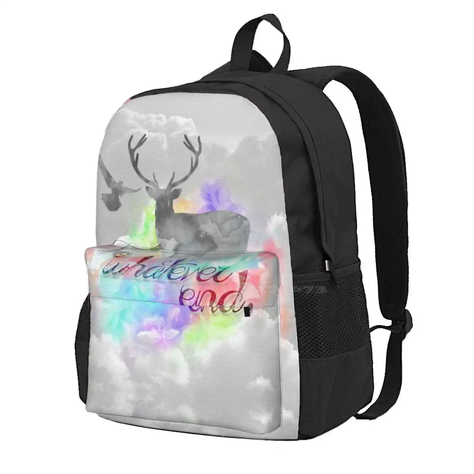 Популярный школьный рюкзак с надписью To Whatever End-Rowaelin модные сумки стеклянная