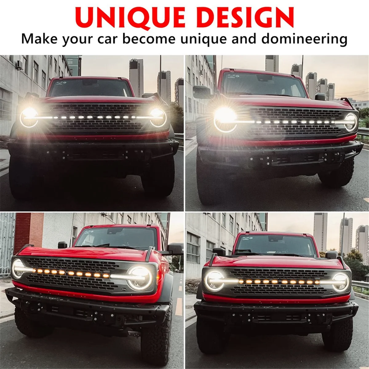 Передняя светодиодная решетка для аксессуаров 2021 2022 2023 капельный стиль капота