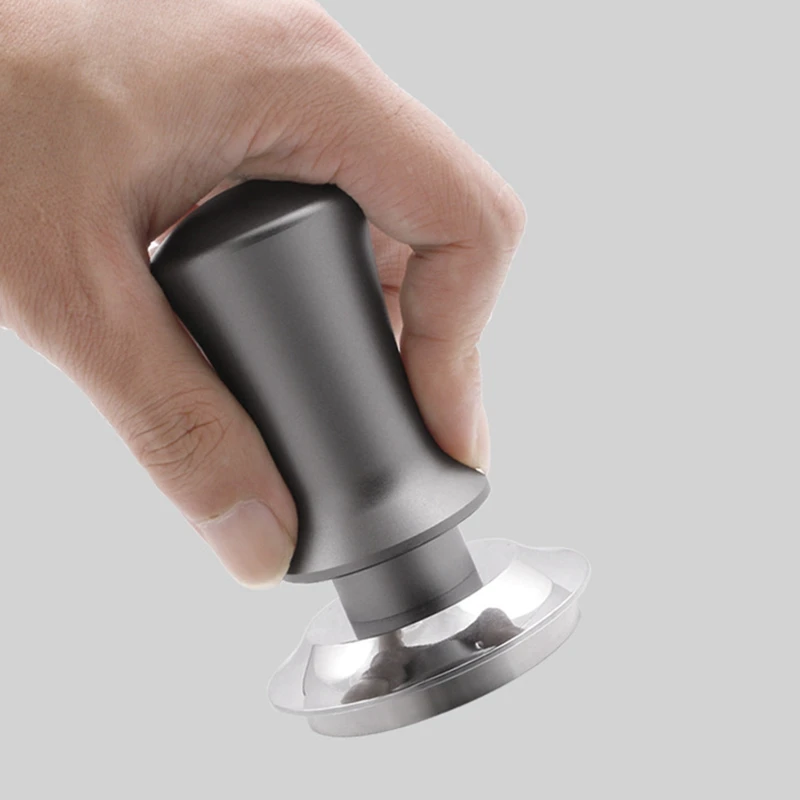 Прес для кофе из нержавеющей стали с пружинным плоским ручным тампером 53 мм