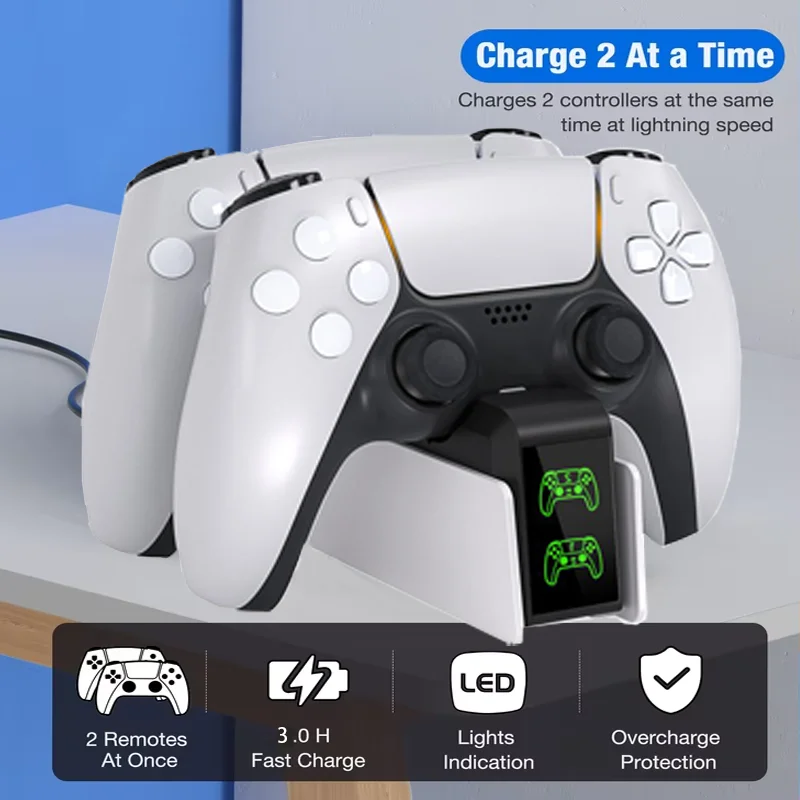 Зарядное устройство для контроллера FC400PS5 со светодиодной подсветкой