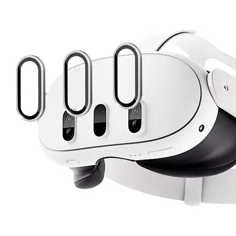 Защитная пленка для объектива камеры Meta Quest 3, Защитная пленка для объектива высокой четкости для Oculus Quest 3, рама из сплава, тонкое закаленное стекло 9H