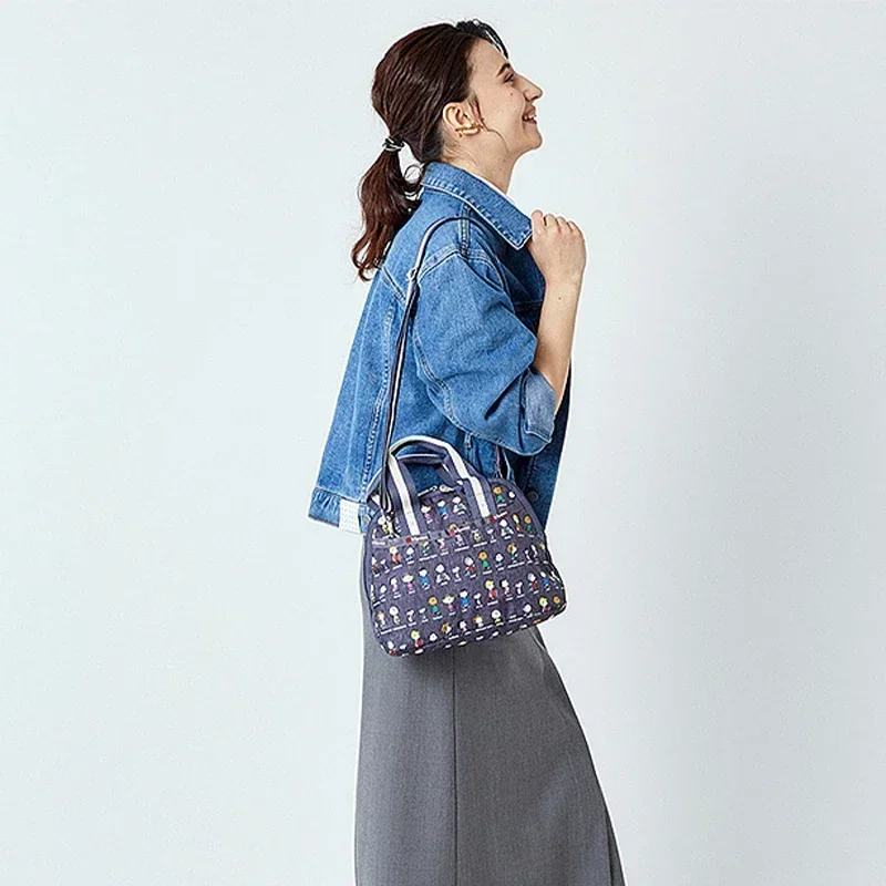 Портативная сумка Lesportsacs Shell для девочек модная легкая на плечо с принтом 3354