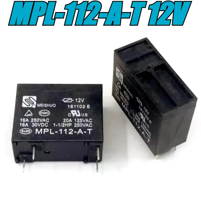 

Реле MPL-112-A-T 12В 16А 4-контактное