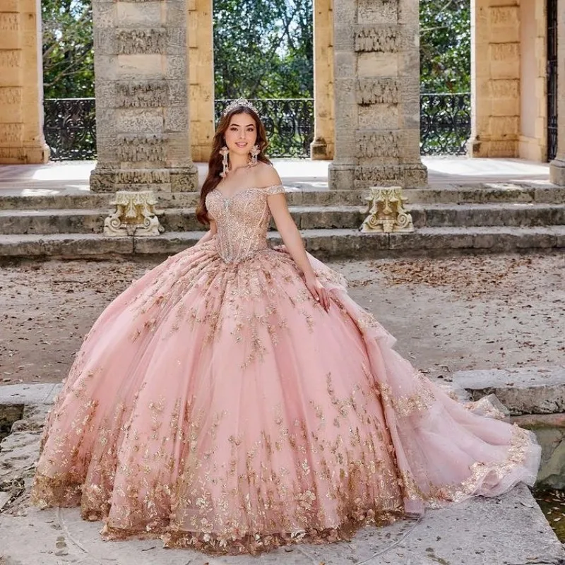 

Платье Quinceanera розовое Мятное с аппликацией и блестками, со съемным хвостом, 15-16 лет, YQD291