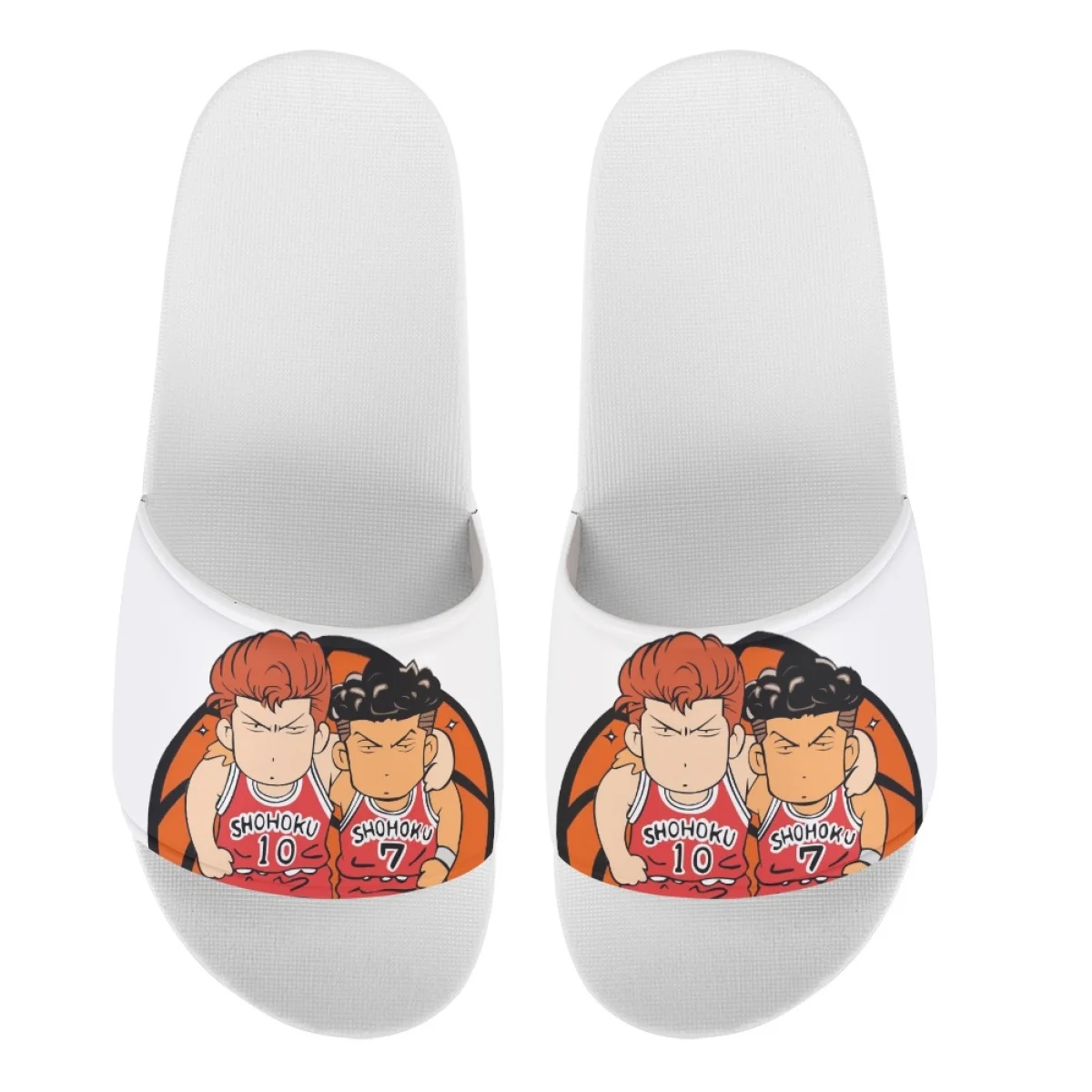 スラムダンク Slippers Indoor Casual Womens Open Toe Flats Shower Outdoor Beach Mini Q Version Cartoon Comfortable Unisex Flat Shoes
