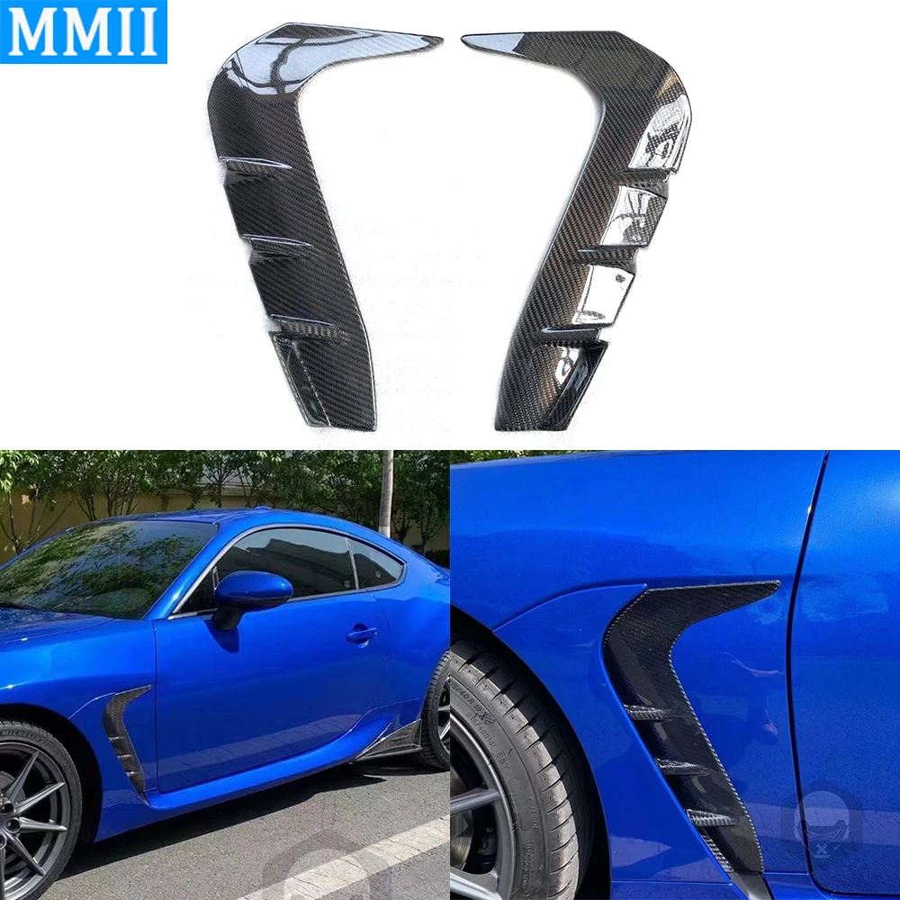 

Переднее колесо из углеродного волокна для Toyota GR86 Subaru BRZ 2022-2023, двусторонняя листовая пластина, декоративная крышка, аксессуары для модернизации автомобиля