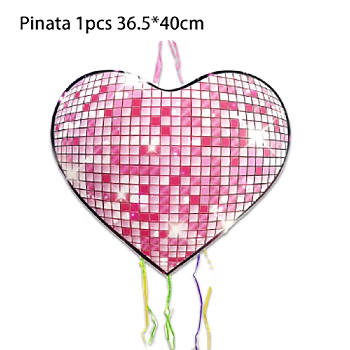 

1 шт./лот, розовая пиньята в форме сердца, украшение для дня рождения, свадьбы, вечеринки, пиньята для девочек и мальчиков, сделай сам, пиньята, принадлежности для детского душа