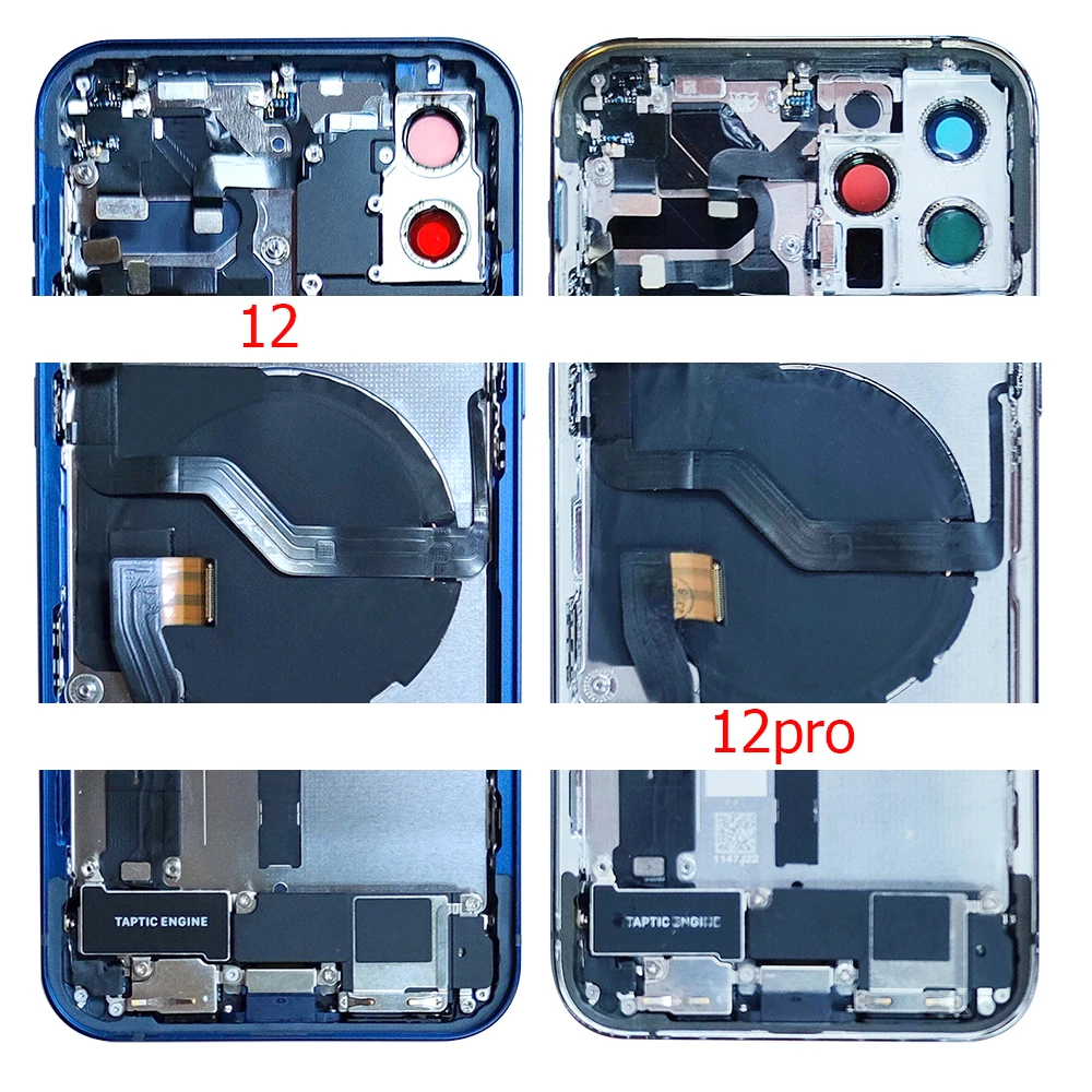 Полный задний корпус с гибким шлейфом для iPhone 12 12pro 12p зарядный порт громкость