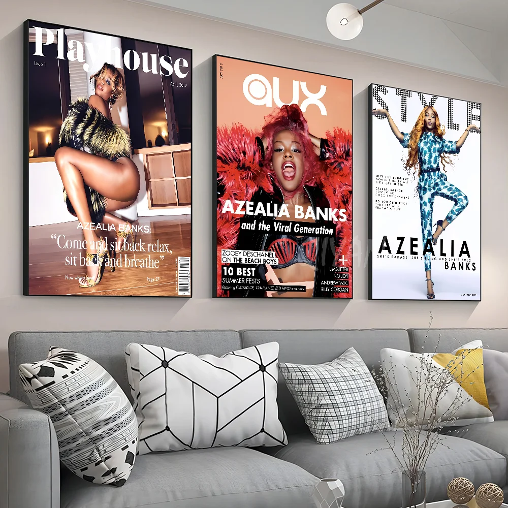 A-Azealia B-Banks плакат наклейки художественные настенные фрески Декор игровой комнаты