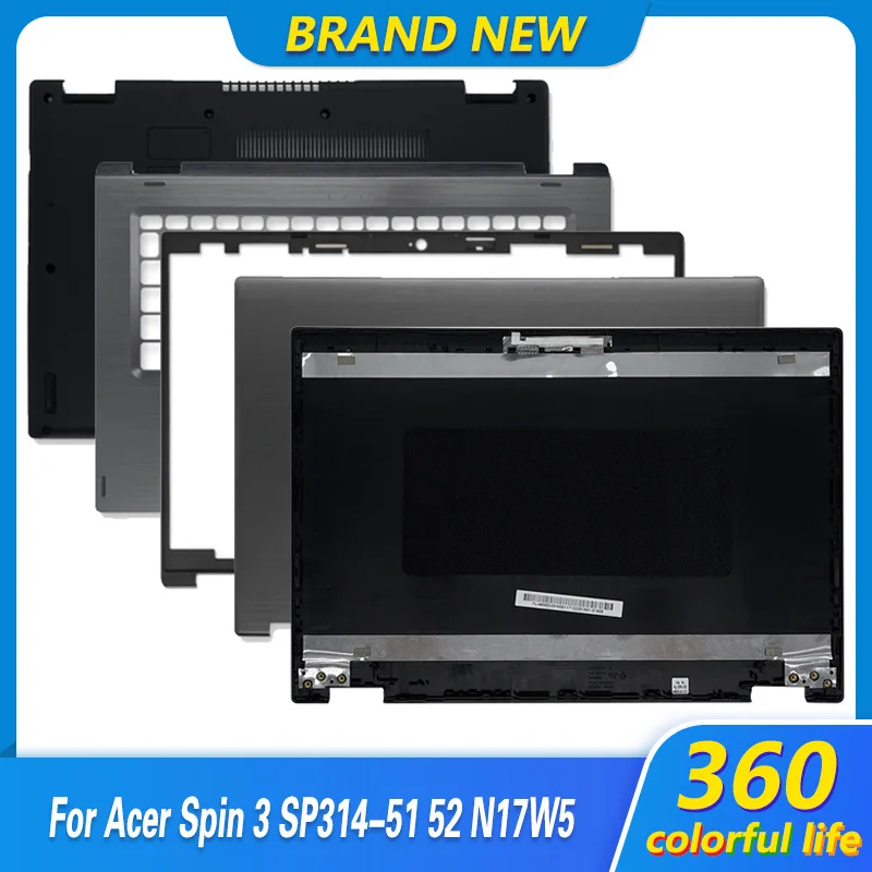 

New Top Case For Acer Spin 3 SP314-51 SP314-52 N17W5 Laptop LCD Back Cover/Palmrest/Bottom Case Touch Version A Cover 14 inch