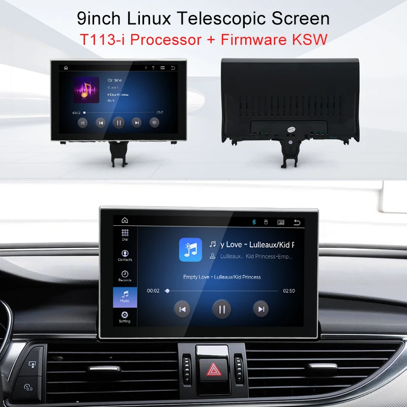 Фото STWEI 2026 Новая система Linux с 9-дюймовым сенсорным экраном для AUDI A6L A7 C7 2012-2018, беспроводной CarPlay, Android Auto, автомобильные мультимедийные плееры. №2