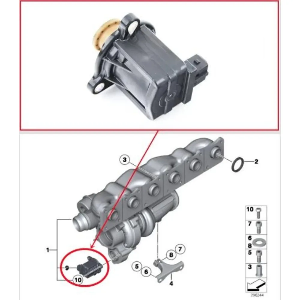 Фото Для BMW E90 F30 F34 F35 335i 335Li N55 11657601058: Новый Оригинальный Электромагнитный Клапан Управления Давлением Турбонагнетателя Двигателя №1