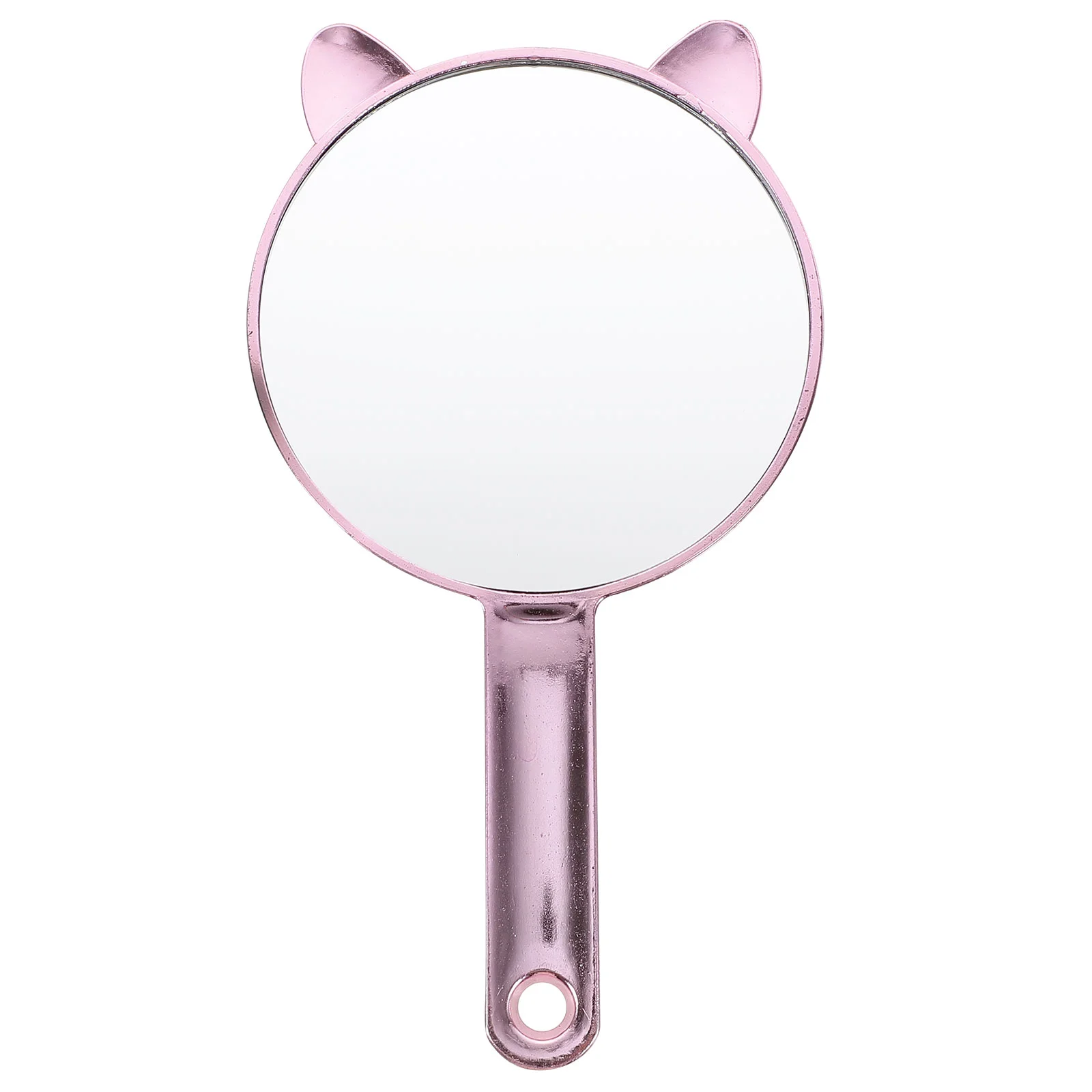

Mirror Makeup Hand Handheldhandle Cat Travelearvanity Womenportable Mirrors Storage Salon Sided Tabletop Hanging Bedroom Vintage