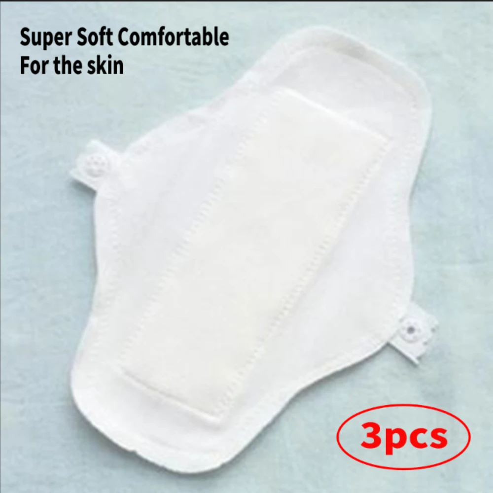 

3 шт., женские хлопковые прокладки для менструации, 175 мм