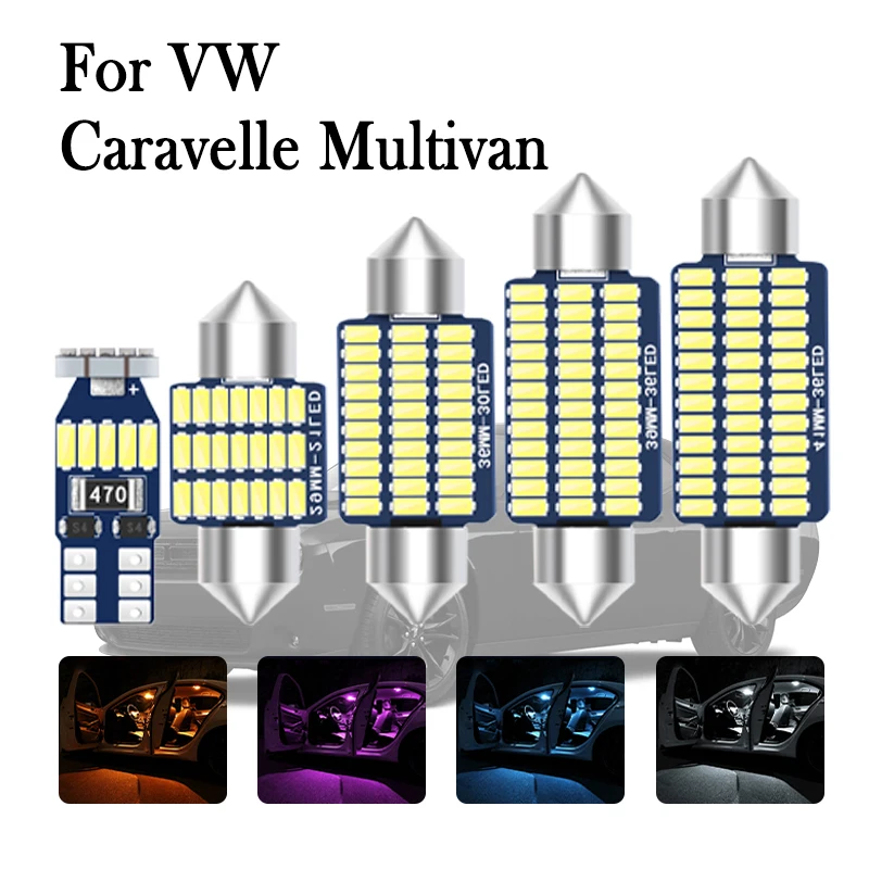 

For Volkswagen VW T4 T5 T6 Caravelle Multivan Transporter 1990-2003 2004 2005 2006 2018 Canbus Car LED Interior Light