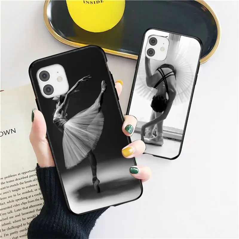

Ballet Dancer art Phone Case For iphone 12 11 13 7 8 6 s plus x xs xr pro max mini shell