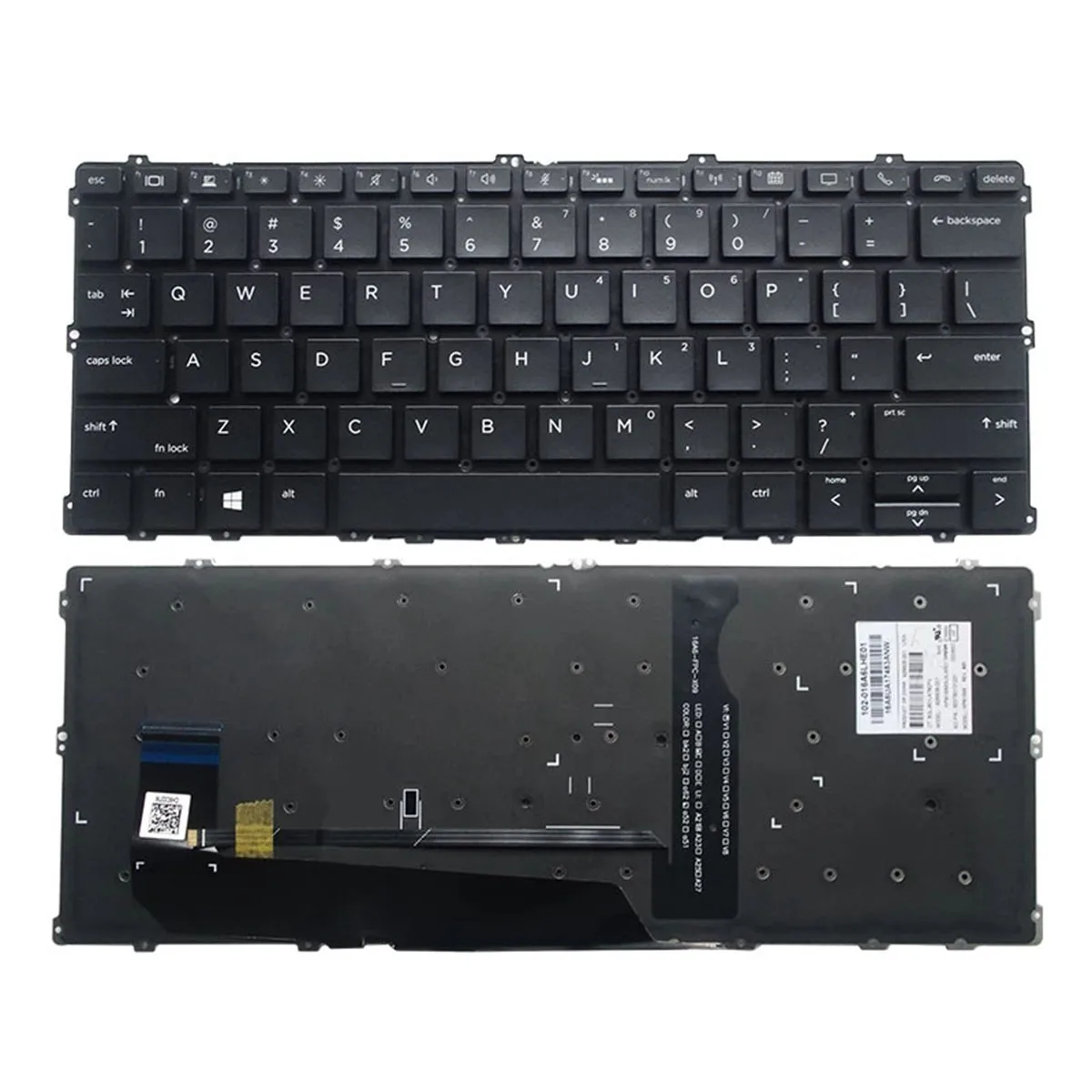 

NEW for HP Elitebook Folio G1 KEYBOARD BACKLIT US NO Frame Read careful!