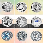 Новые горячие продажи циркониевые бесконечные очаровательные модные круглые бусины подходят для оригинальных браслетов Pandora серебряного цвета браслет для женщин DIY ювелирные изделия