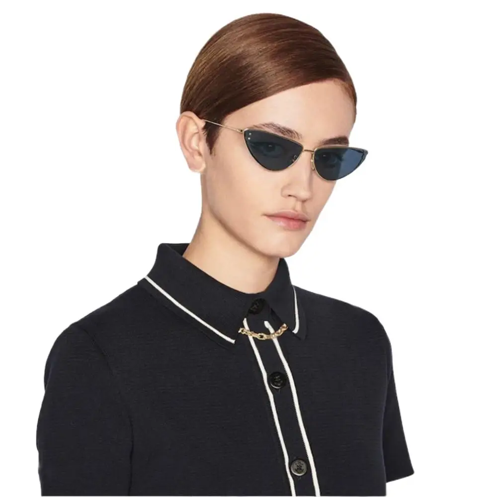 

Women Fashion 2022 Metal Butterfly Frame Sunglasses Brand Design Dio B1u UV 400 Classic Luxurious Polarized Lady Eyeglasses