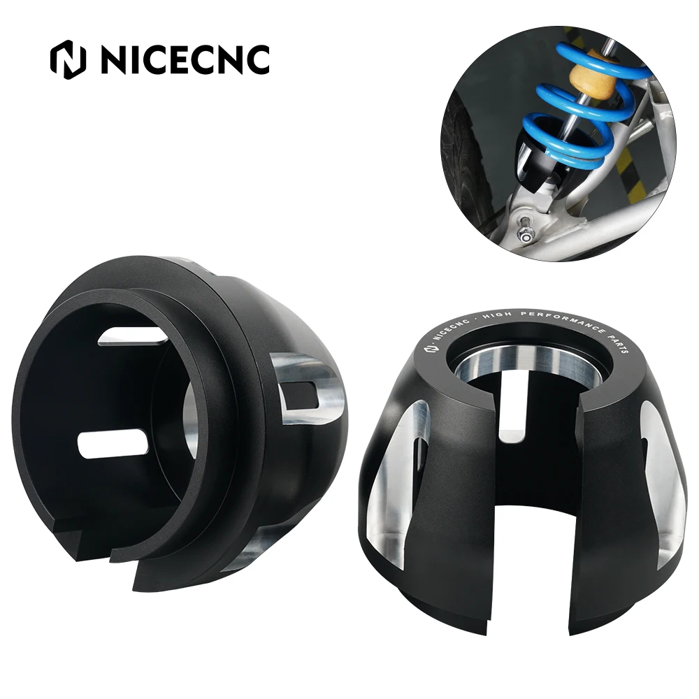 NiceCNC For Polaris RZR XP TURBO MD INTL XP 4 1000 TRACTOR S S4 RS1 GENERAL UTV Pair Front Spring Retainers Bracket Mount Guard