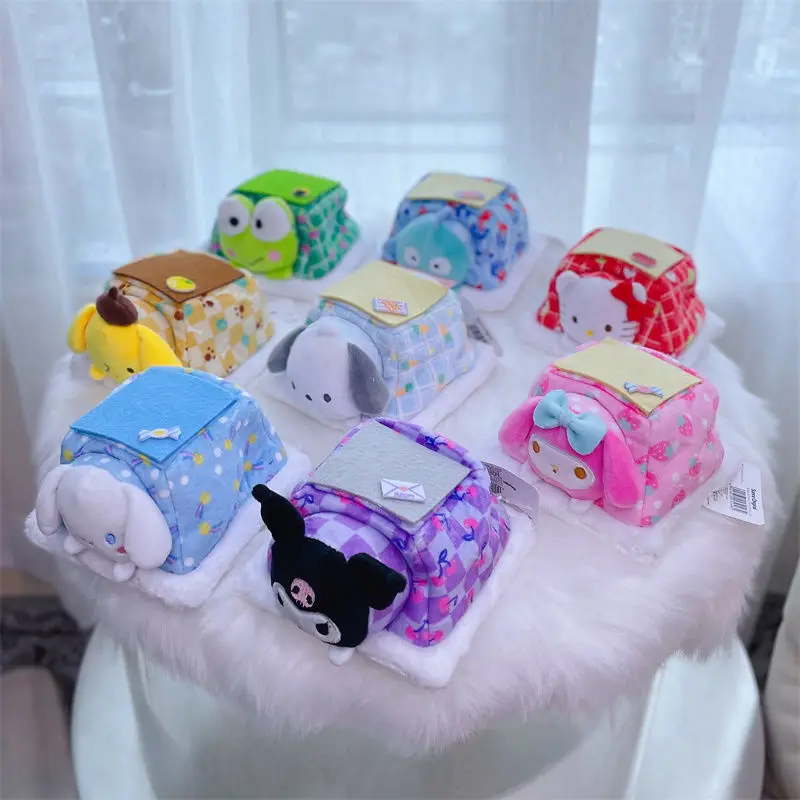 

Sanrio Kawaii Hello Kitty My Melody Kuromi кукла орнамент мультфильм Коричный Настольный орнамент татами Кукла девочка подарок на день рождения