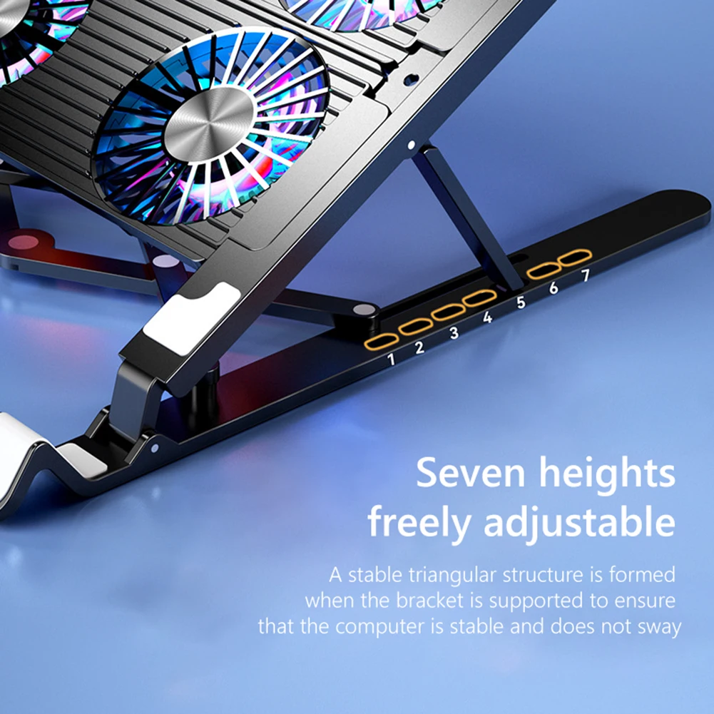 Складная подставка для ноутбука охлаждающая переносная Регулируемая 11-17 3 дюймов