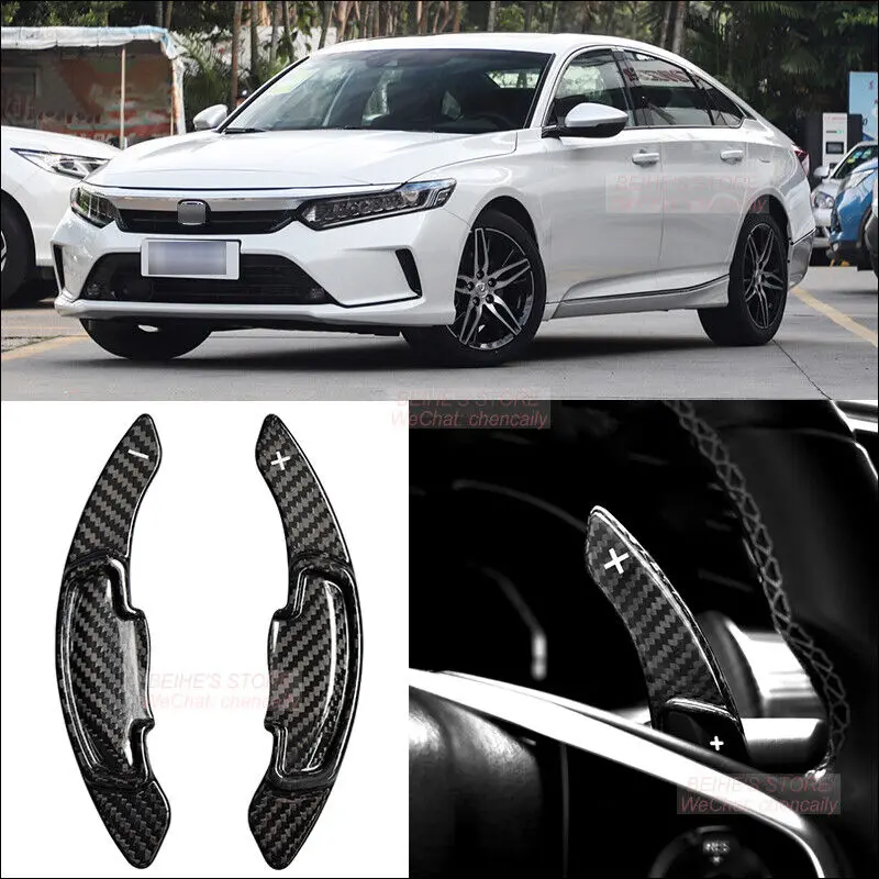 

CarSteering Wheel Carbon Fiber Paddle Shift Extensions Shifter For Honda Inspire Auto Interior Accessories Decoration