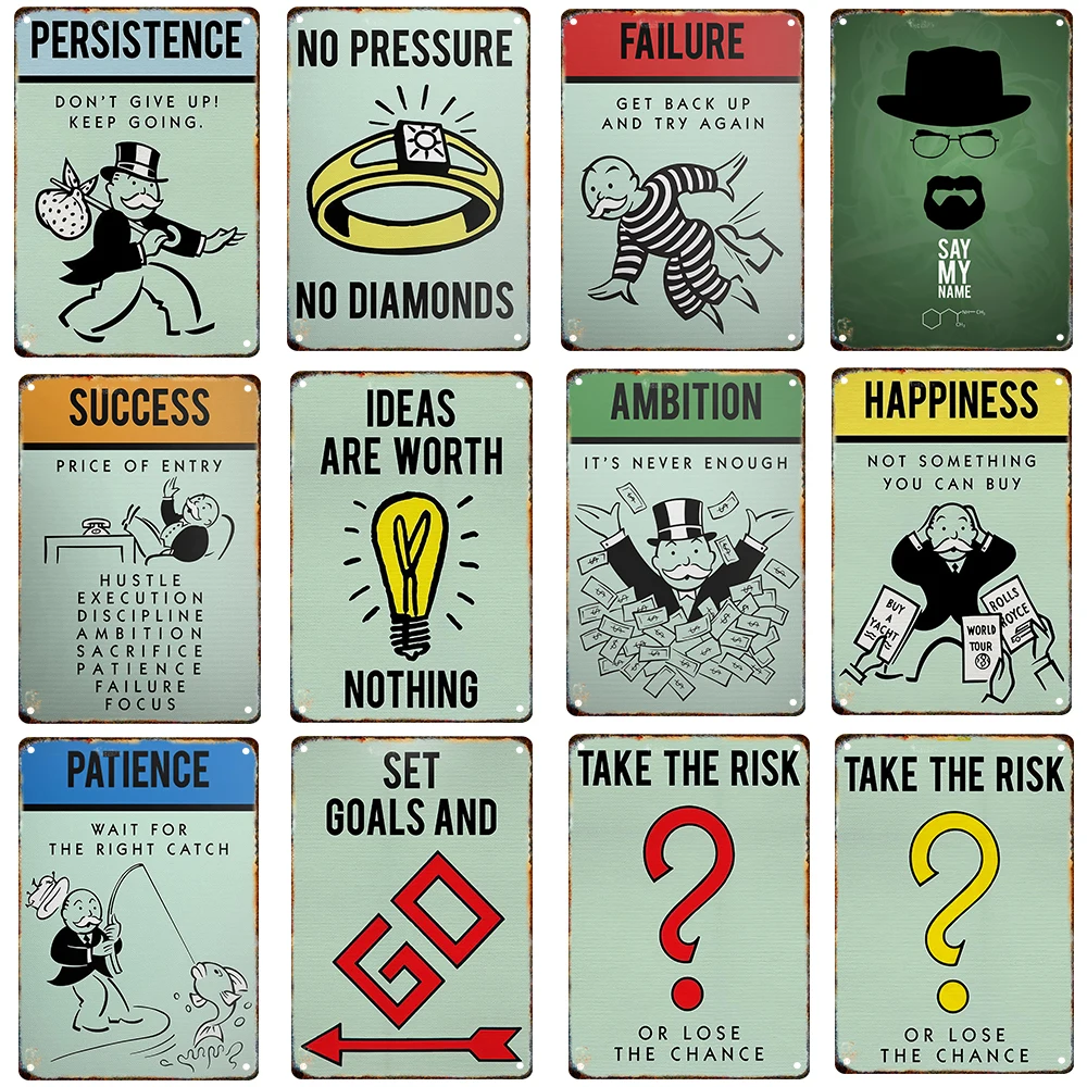 Монополия время-это деньги металлическая стандартная жестяная винтажная