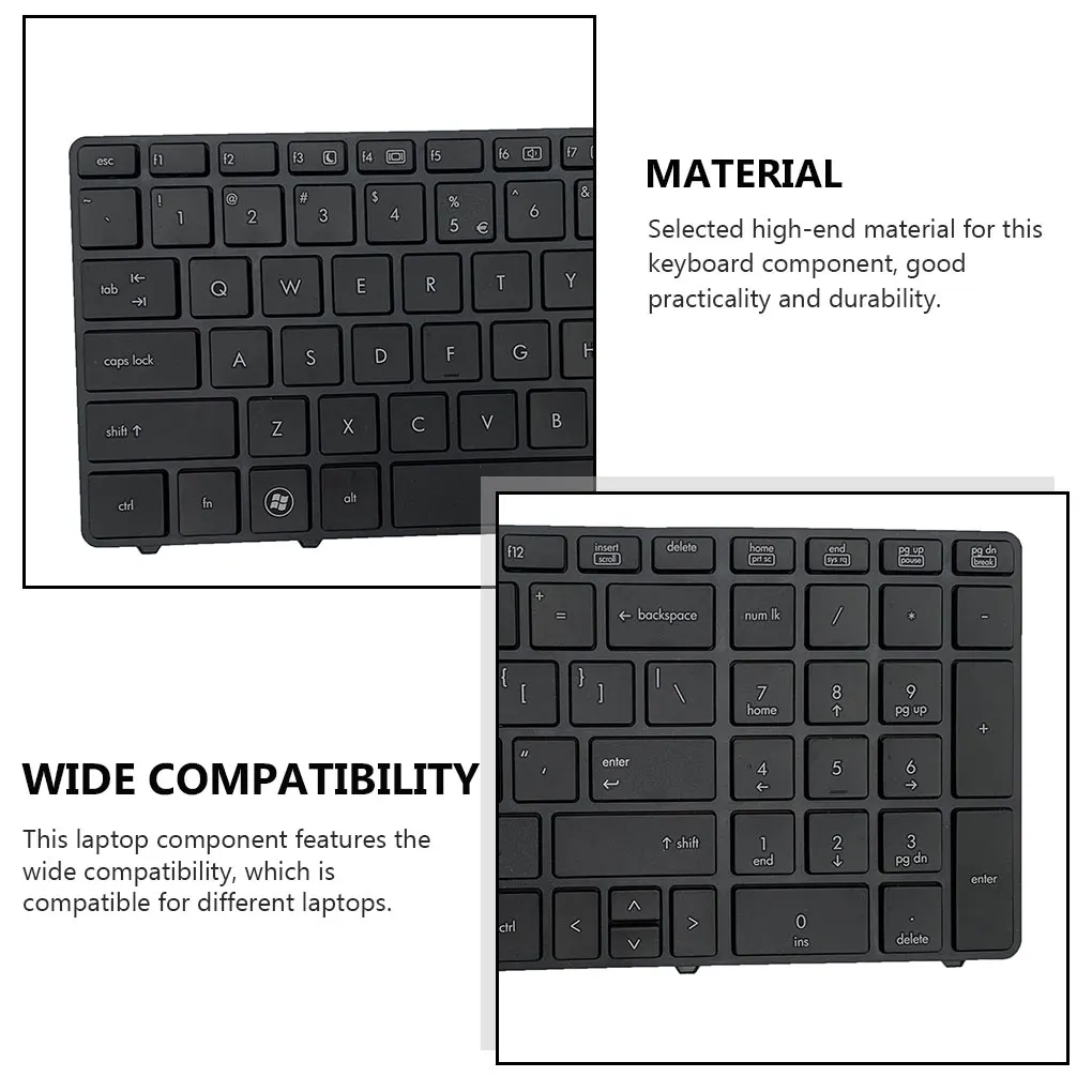 

Клавиатура для ноутбука, универсальный аксессуар для ПК, входные детали для набора текста, аксессуары для ноутбуков, сменная однотонная клавиатура 6560B