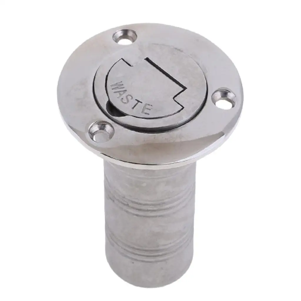 

SILVER 316STAINLESS STEEL BOAT DECK FILLER WASTE WATER Tank Deck Fill 38mm