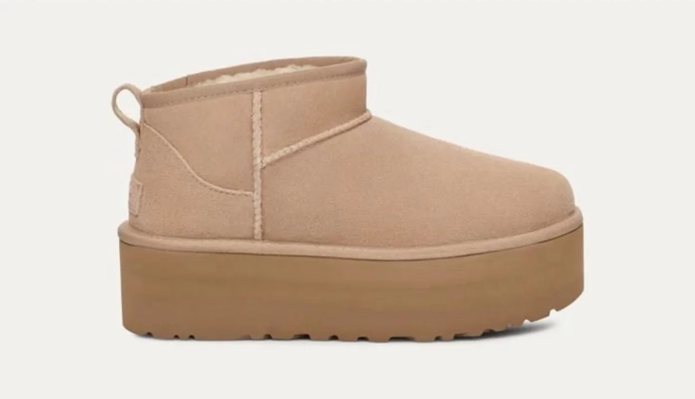 Австралийские ультра мини-зимние зимние ботинки на платформе женские замшевые