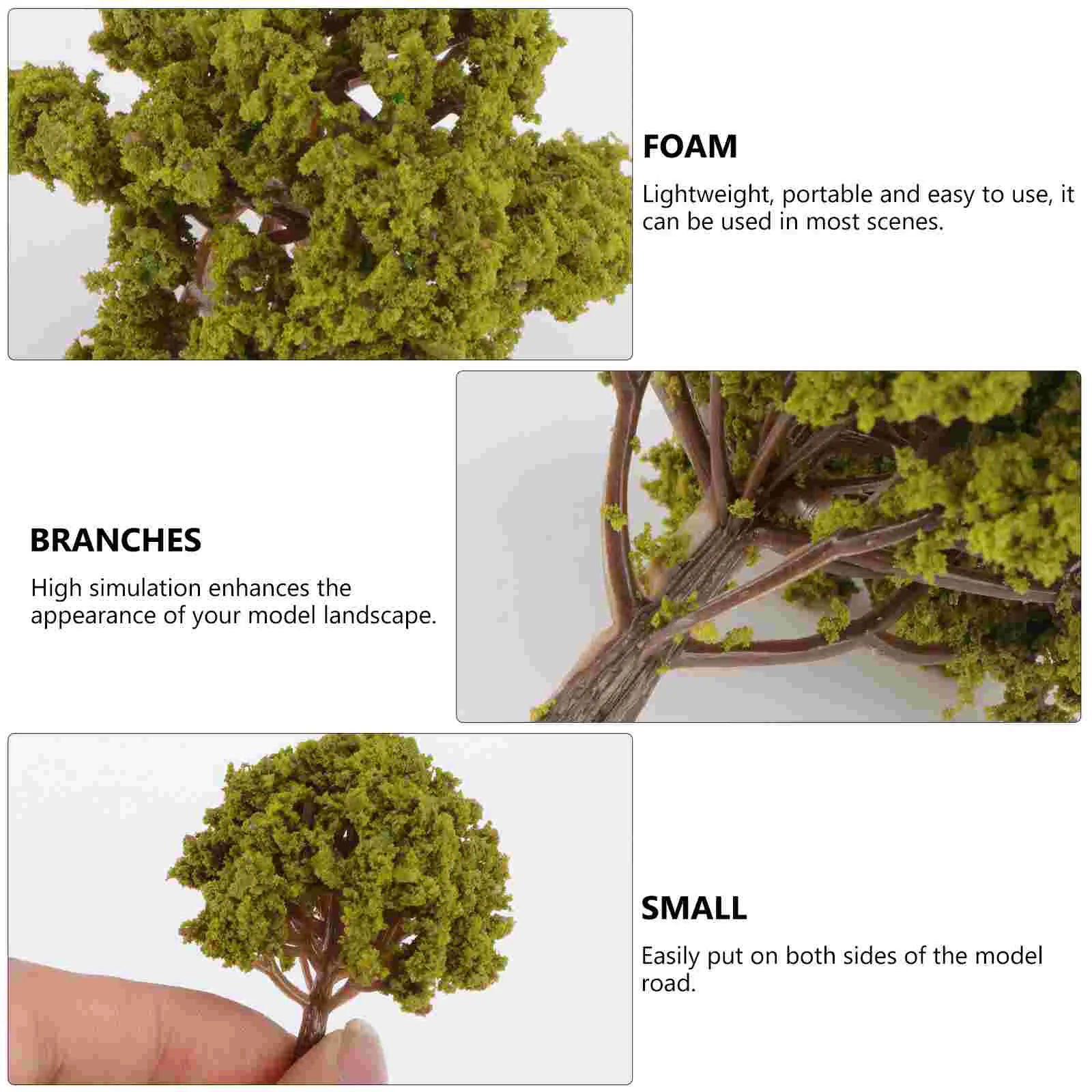 20 шт. искусственное дерево мини-архитектурная модель архитектура деревья пейзаж