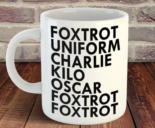 Милитари подарок FOXTROT забавная Кружка Его на день рождения праздник F Off смешной 11